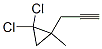 Cyclopropane, 1,1-dichloro-2-methyl-2-(2-propynyl)- (9CI) 化学構造式