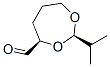 1,3-Dioxepane-4-carboxaldehyde,2-(1-methylethyl)-,(2R,4R)-(9CI) 结构式