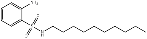 2-amino-N-decylbenzenesulphonamide Struktur