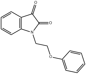 1-[2-(苯氧基)乙基]靛红 结构式