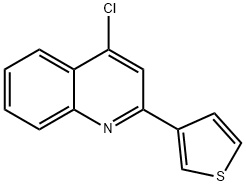 4-chloro-2-thiophen-2-ylquinoline 化学構造式
