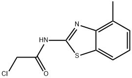2-氯-N-(4-甲基苯并[D]噻唑-2-基)乙酰胺, 3323-85-1, 结构式