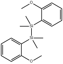 Bis(2-methoxyphenyl)-1,1,2,2-tetramethyldisilane, 95% Structure