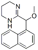 3,4,5,6-Tetrahydro-2-[methoxy(1-naphtyl)methyl]pyrimidine 结构式