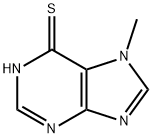 7-METHYL-6-MERCAPTOPURINE Struktur