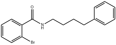 2-溴-N-(4-苯基丁基)苯甲酰胺 结构式