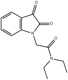 2-(2,3-dioxo-2,3-dihydro-1H-indol-1-yl)-N,N-diethylacetamide Structure