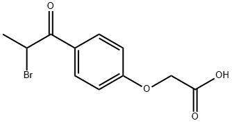 4-(2-BROMOPROPIONYL)PHENOXYACETIC ACID Struktur