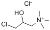 3-氯-2-羟丙基三甲基氯化铵, 3327-22-8, 结构式