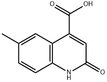 2-羟基-6-甲基喹啉-4-羧酸, 33274-47-4, 结构式