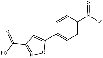 5-(4-硝基苯基)异噁唑-3-甲酸,33282-25-6,结构式