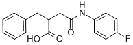 2-BENZYL-N-(4-FLUORO-PHENYL)-SUCCINAMIC ACID 化学構造式