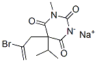 sodium 5-(2-bromoallyl)-5-isopropyl-1-methylbarbiturate Structure