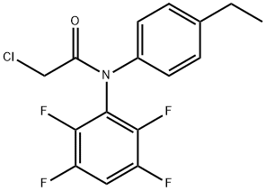2-Chloro-N-(4-ethylphenyl)-N-(2,3,5,6-tetrafluorophenyl)acetaMide, 332903-68-1, 结构式