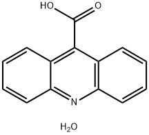 9-アクリジンカルボン酸水和物 化学構造式