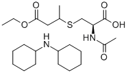 N-Acetyl-S-(2-ethoxycarbonylethyl-1-methyl)-L-cysteine, Dicyclohexylammonium Salt 化学構造式