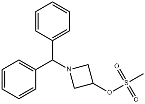 メタンスルホン酸1-ベンズヒドリル-3-アゼチジニル 化学構造式
