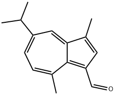 7-异丙基-1,4-二甲基甘菊环-3-甲醛, 3331-47-3, 结构式