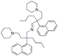 1-[3-(1-Naphtyl)-3-[N-[2-(1-naphtyl)-2-(2-piperidinoethyl)hexyl]iminomethyl]heptyl]piperidine,33310-62-2,结构式