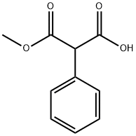 3-methoxy-3-oxo-2-phenylpropanoic acid 化学構造式