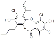 9-Butyl-2,4,7-trichloro-3,8-dihydroxy-1-methyl-6-(1-methyl-1-propenyl)-11H-dibenzo[b,e][1,4]dioxepin-11-one|