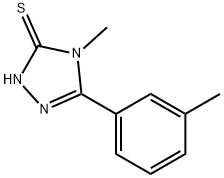 4-甲基-5-(3-甲基苯基)-4H-1,2,4-三唑-3-硫醇, 333313-78-3, 结构式