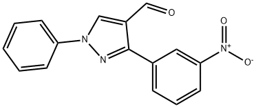 3-(3-NITROPHENYL)-1-PHENYL-1H-PYRAZOLE-4-CARBALDEHYDE Structure