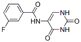 Benzamide, 3-fluoro-N-(1,2,3,4-tetrahydro-2,4-dioxo-5-pyrimidinyl)- (9CI) 化学構造式