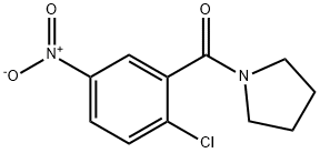 1-{2-chloro-5-nitrobenzoyl}pyrrolidine Struktur