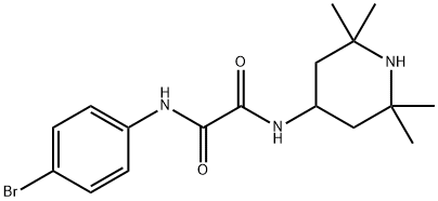 N-(4-溴苯基)-N'-(2,2,6,6-四甲基哌啶-4-基)草酰胺 结构式