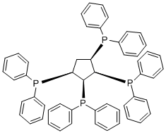 CIS,CIS,CIS-TETRAKIS(DIPHENYLPHOSPHINOMETHYL)CYCLOPENTANE Structure