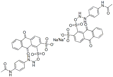 disodium [[4-(acetylamino)phenyl]amino]amino-9,10-dihydro-9,10-dioxoanthracenedisulphonate,33340-33-9,结构式