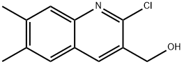 2-CHLORO-6,7-DIMETHYLQUINOLINE-3-METHANOL Struktur