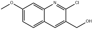 2-CHLORO-7-METHOXYQUINOLINE-3-METHANOL Structure