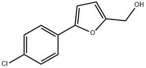 (5-(4-氯苯基)呋喃-2-基)甲醇, 33342-29-9, 结构式