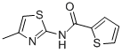 2-Thiophenecarboxamide,N-(4-methyl-2-thiazolyl)- Structure