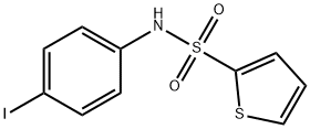 N-[2-THIOPHENE]SULFONYL[4-IODO]ANILINE 化学構造式