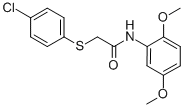 2-[(4-CHLOROPHENYL)SULFANYL]-N-(2,5-DIMETHOXYPHENYL)ACETAMIDE|