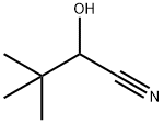 2-ヒドロキシ-3,3-ジメチルブタンニトリル 化学構造式