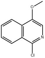 1-クロロ-4-メトキシイソキノリン 化学構造式