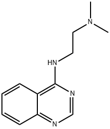 4-[2-(ジメチルアミノ)エチルアミノ]キナゾリン 化学構造式