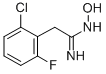 2-(2-CHLORO-6-FLUORO-PHENYL)-N-HYDROXY-ACETAMIDINE 化学構造式