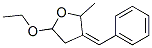 Furan, 5-ethoxytetrahydro-2-methyl-3-(phenylmethylene)-, (3Z)- (9CI) Structure