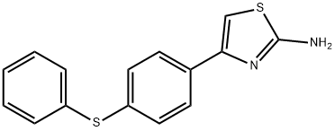 4-(4-PHENYLSULFANYL-PHENYL)-THIAZOL-2-YLAMINE Structure