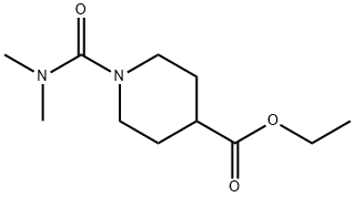 1-(二甲基氨基甲酰基)哌啶-4-甲酸乙酯, 333985-78-7, 结构式