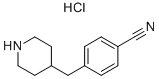 4-(4-CYANOBENZYL) PIPERIDINE HCL 化学構造式