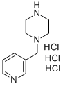 1-(Pyridin-3-ylmethyl)piperazine trihydrochloride Struktur