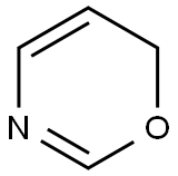 6H-1,3-Oxazine Struktur