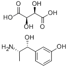 Metaraminol bitartrate Structure