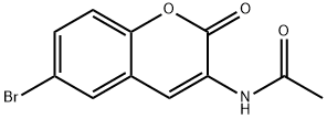 N-(6-溴-2-氧代-2H-苯并吡喃-3-基)乙酰胺,33404-13-6,结构式